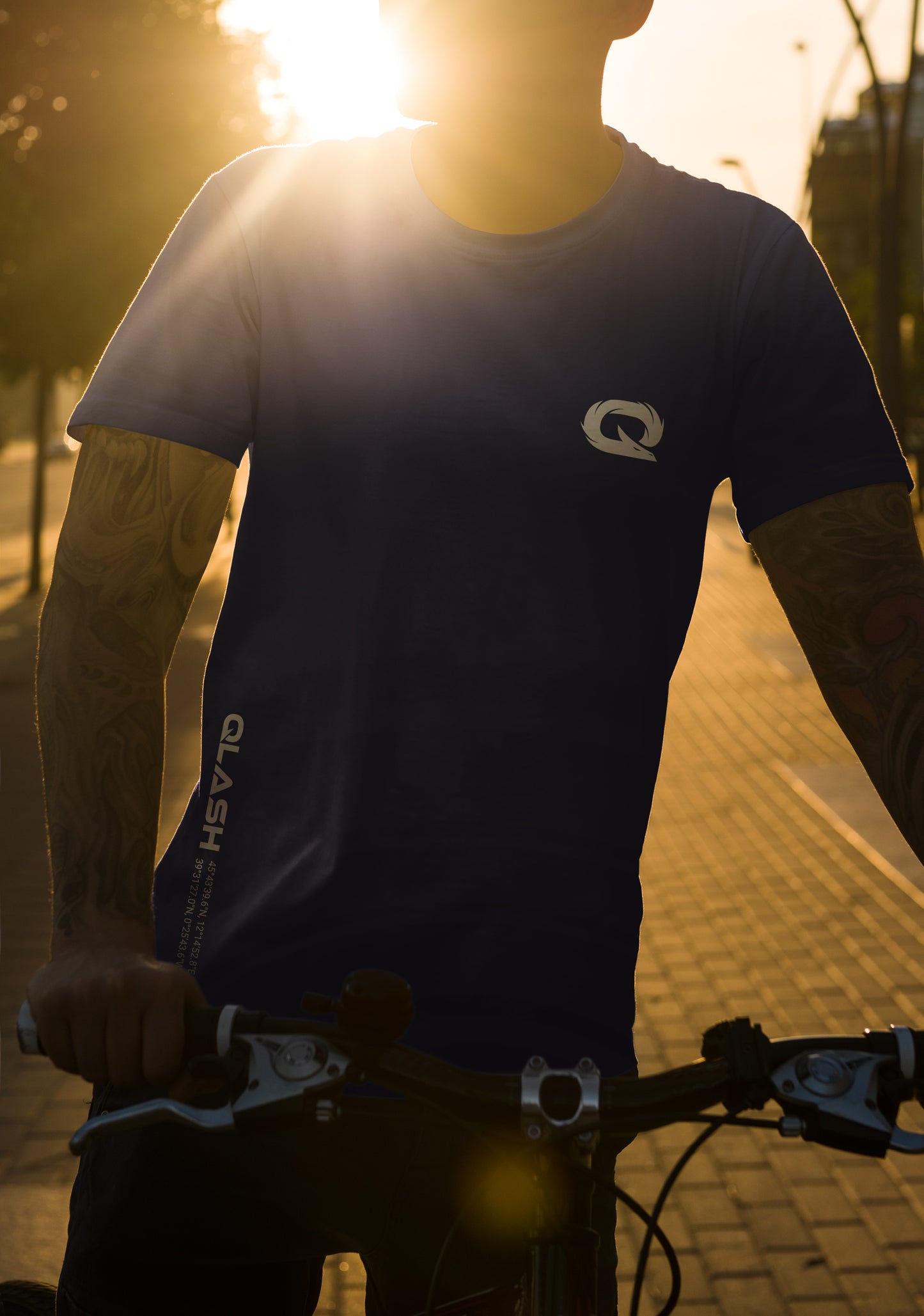 Navy Minimal QLASH Tee